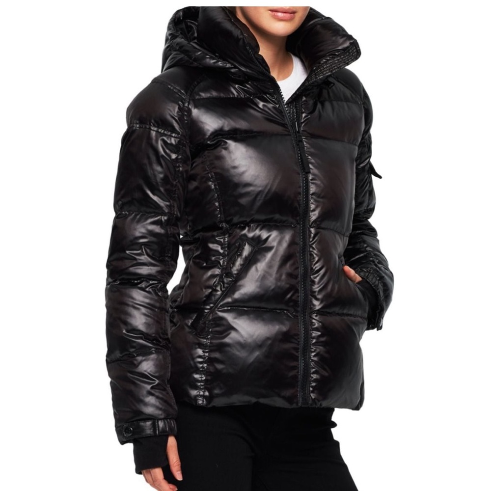 S13 Kylie Glossy Puffer Jacket